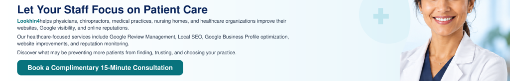 Medical practice pillar page surrounded by supporting articles about reviews, Google Maps, and patient trust.