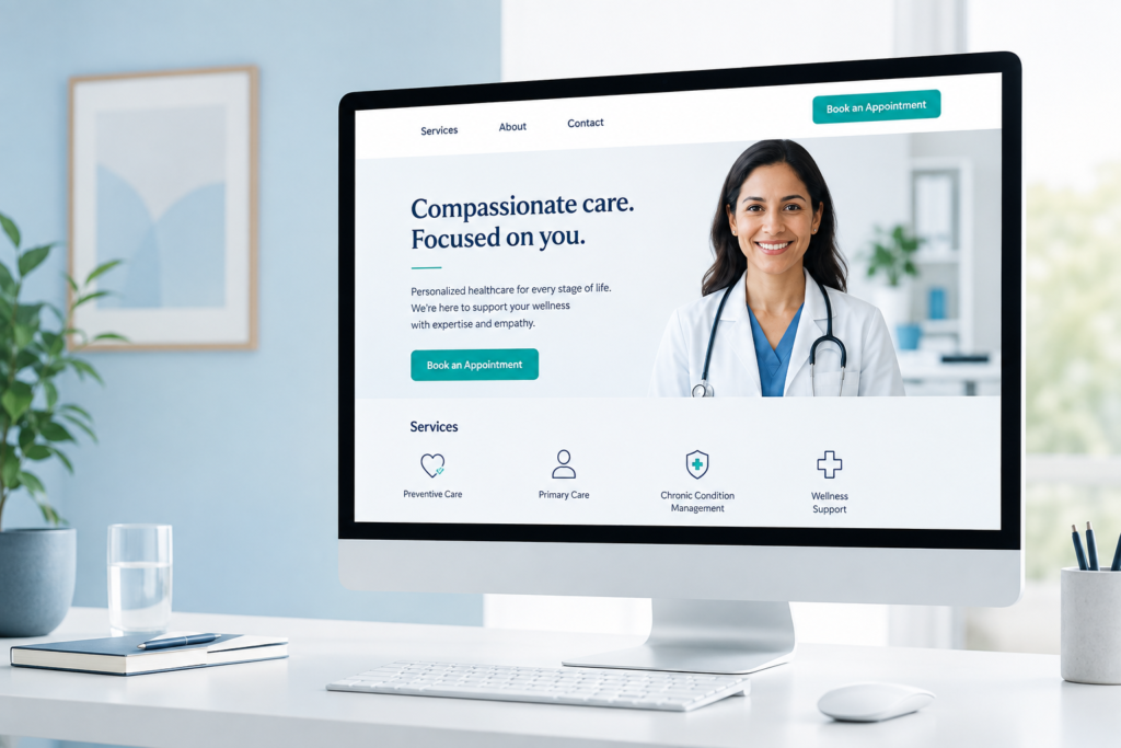 Minimalist Healthcare Website Design