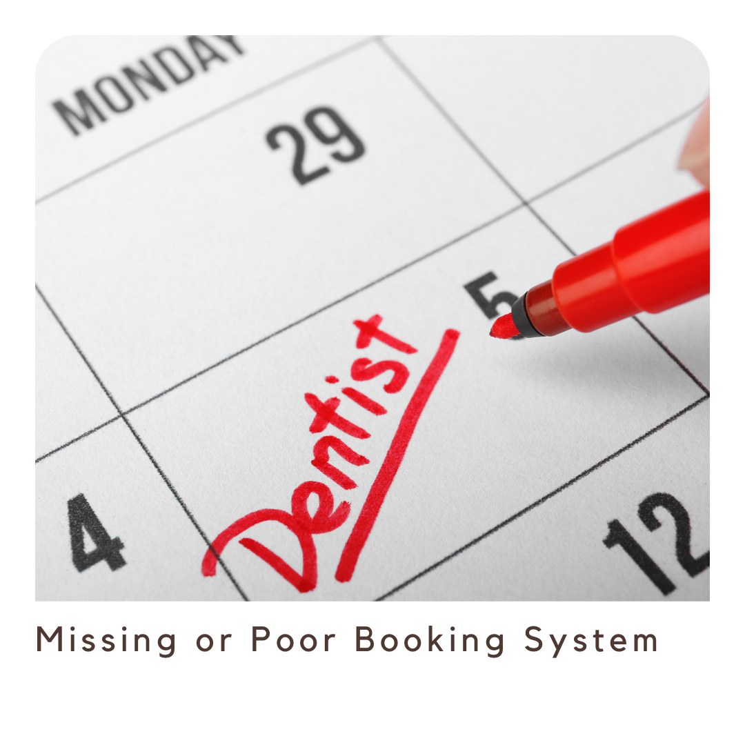 Missing or Poor Booking System