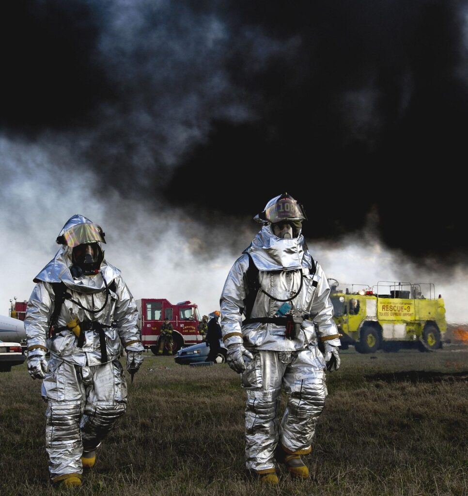 firemen, toledo, ohio, smoke, smoky, firefighters, rescue vehicles, nature, outside, black, suits, mask, gray nature, gray smoke, gray natural, ohio, ohio, ohio, ohio, ohio