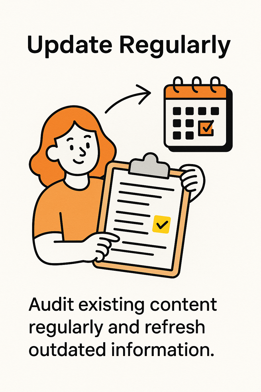 Digital marketer writing blog post as part of website SEO content plan