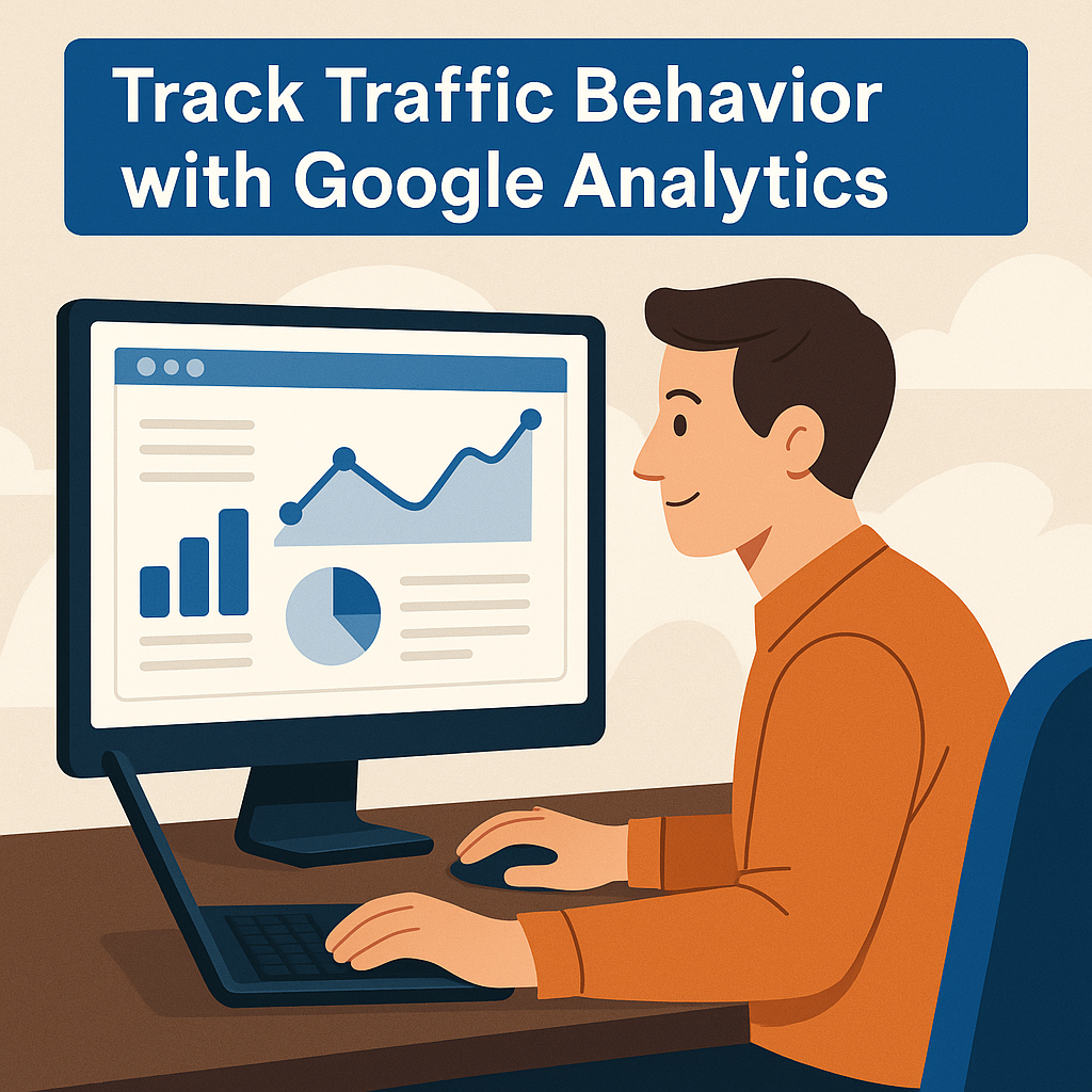 "Illustration comparing Google Analytics insights with SEMrush strategies"