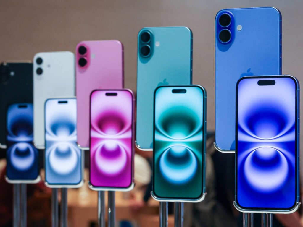 Apple iPhone 17 mockup highlighting new features for digital marketing