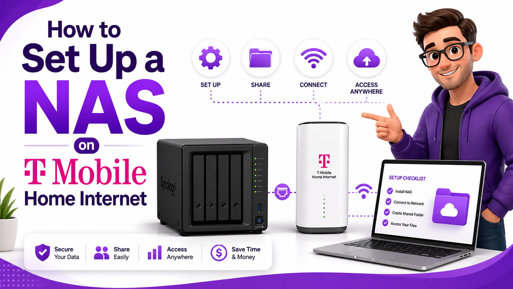 📦 How to Set Up a NAS on T-Mobile Home Internet (Step-by-Step Guide)