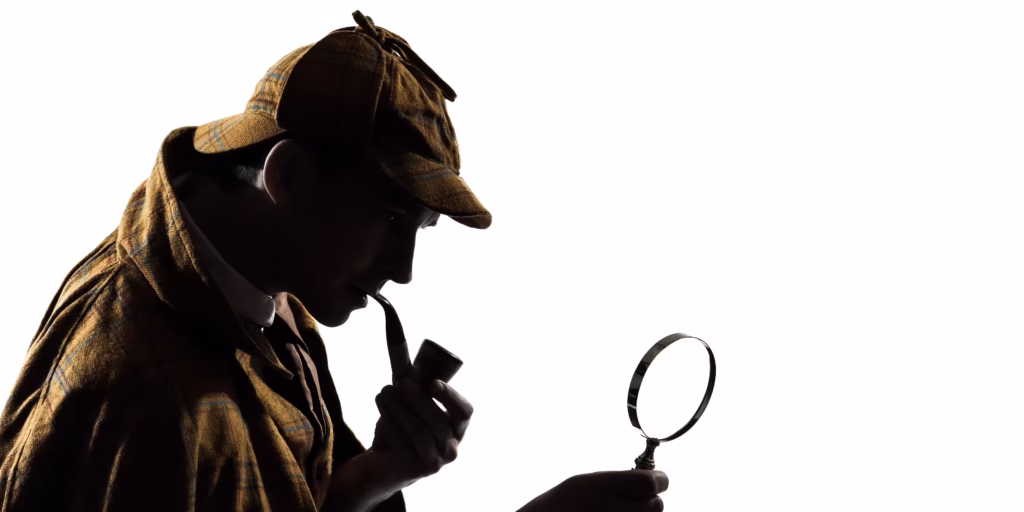 magnifying glass over search bar for keyword search