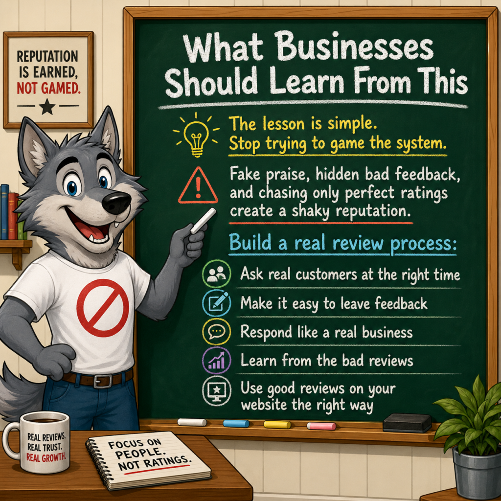 Wolf reading reading suspicious online reviews