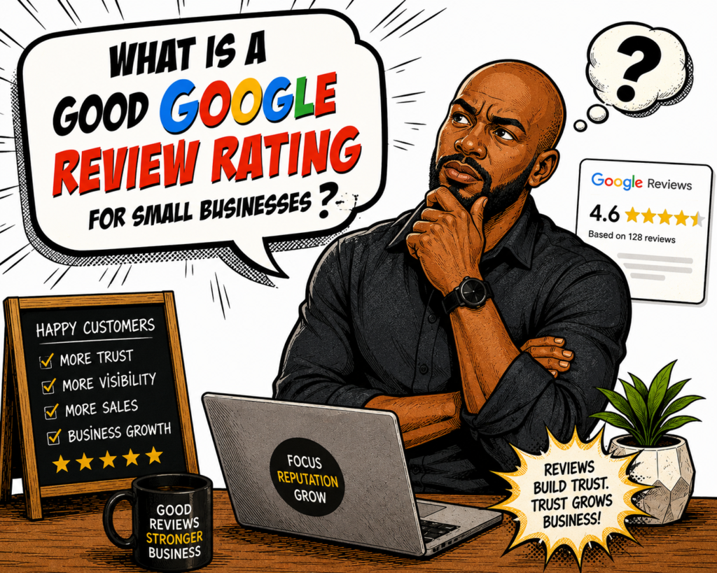 Business website using 5 star Google review design, clean layout, strong social proof, increases trust, and helps attract more customers online