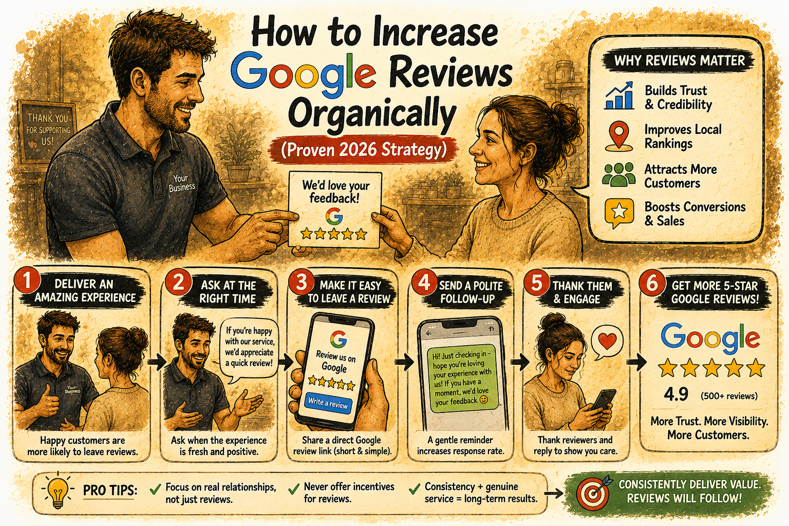 How to Increase Google Reviews Organically (Proven 2026 Strategy)