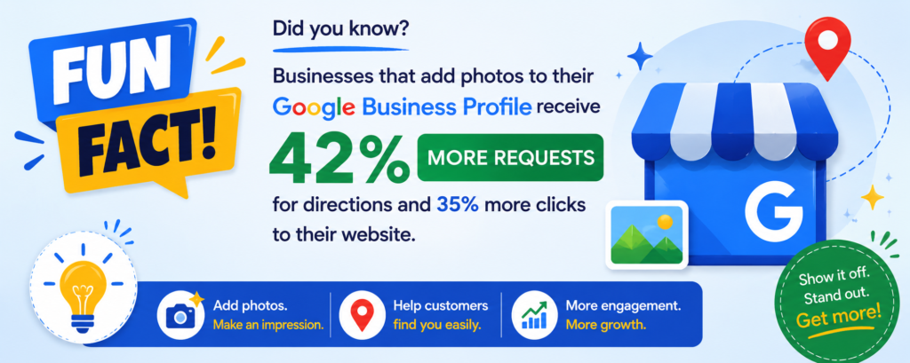 Optimized Google Business Profile helping small businesses attract local customers through search, Maps, photos, and reviews.
