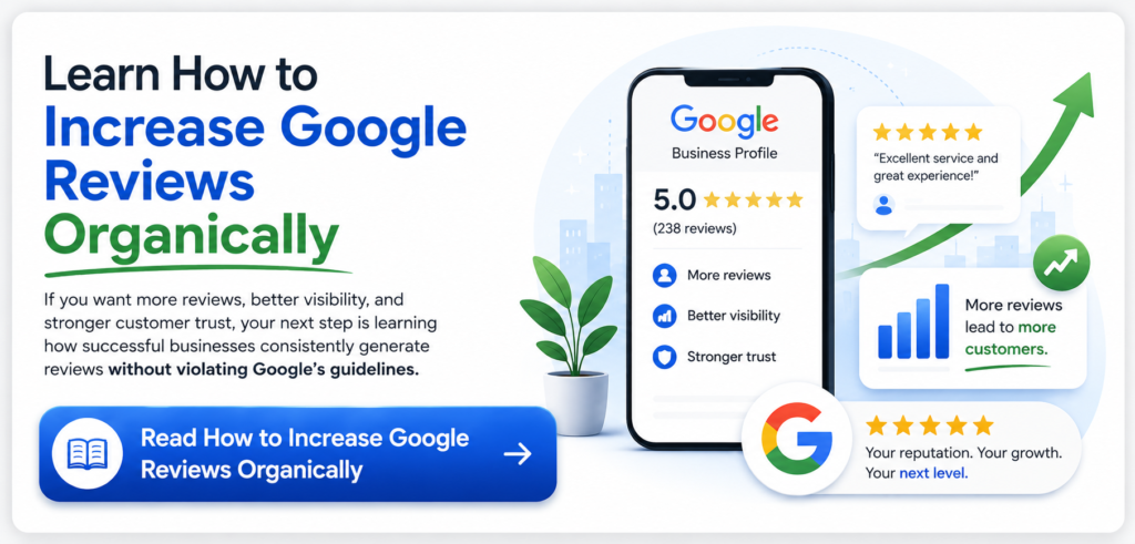 Online review protection image showing consistent review requests, policy compliance, and reputation monitoring.
