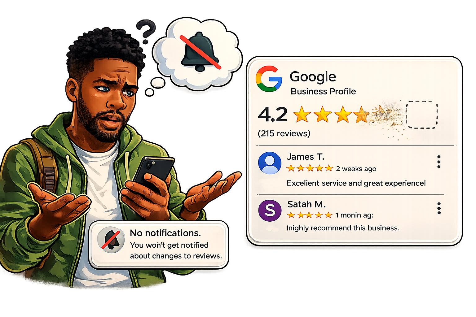 Business owner wondering why a Google review disappeared from their profile after previously showing publicly online.