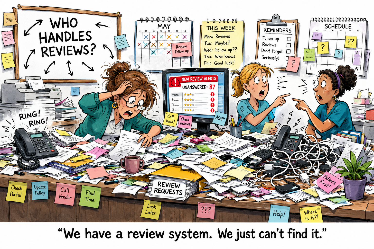 Business owner using Google review management to strengthen customer trust