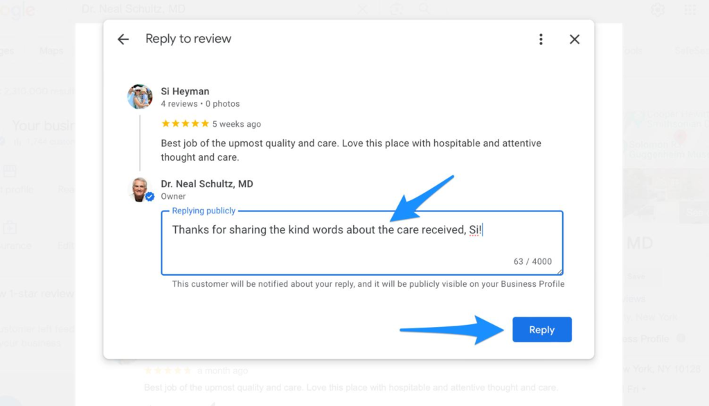 Positive Google Reviews helping small business growth