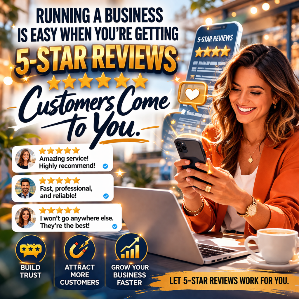 small business reviews in New York shown on phone screen
