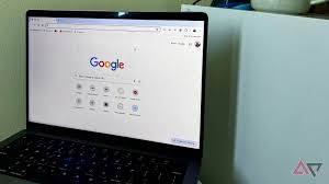 Google default browser on laptop