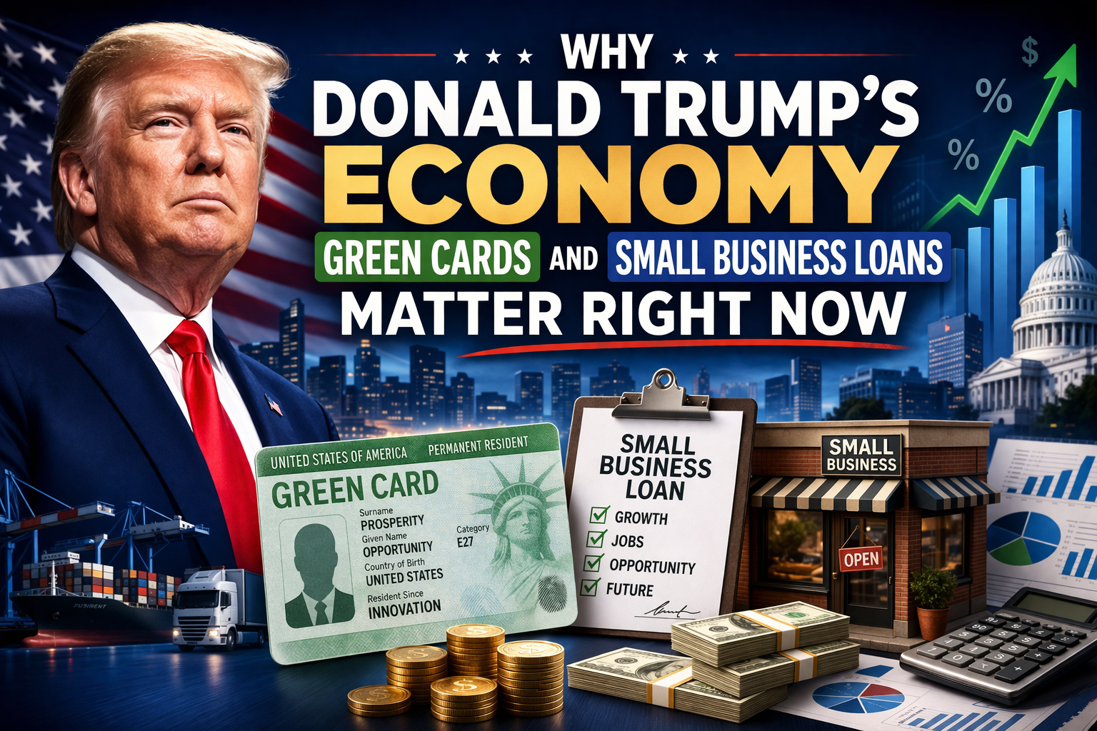 Why Donald Trumps Economy Green Cards and Small Business Loans Matter Right Now
