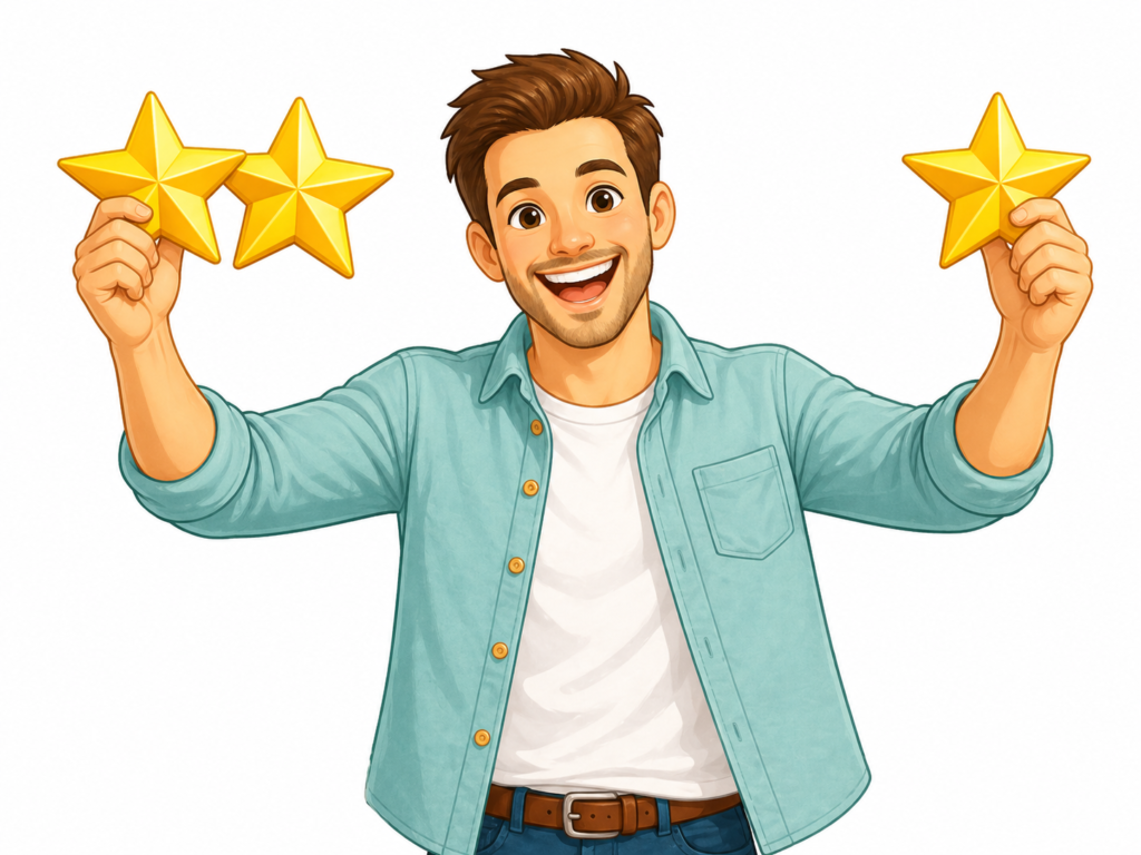 Google review form showing rating, written feedback, and photo upload options.