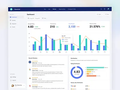 Business owner using Python web framework tools to manage Google reviews, automate feedback requests, and improve online reputation performance.