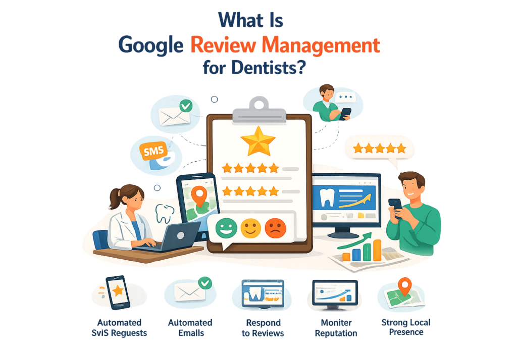 Smart dentists use Google review management to attract new patients, build trust, improve visibility, and grow their dental practice online.