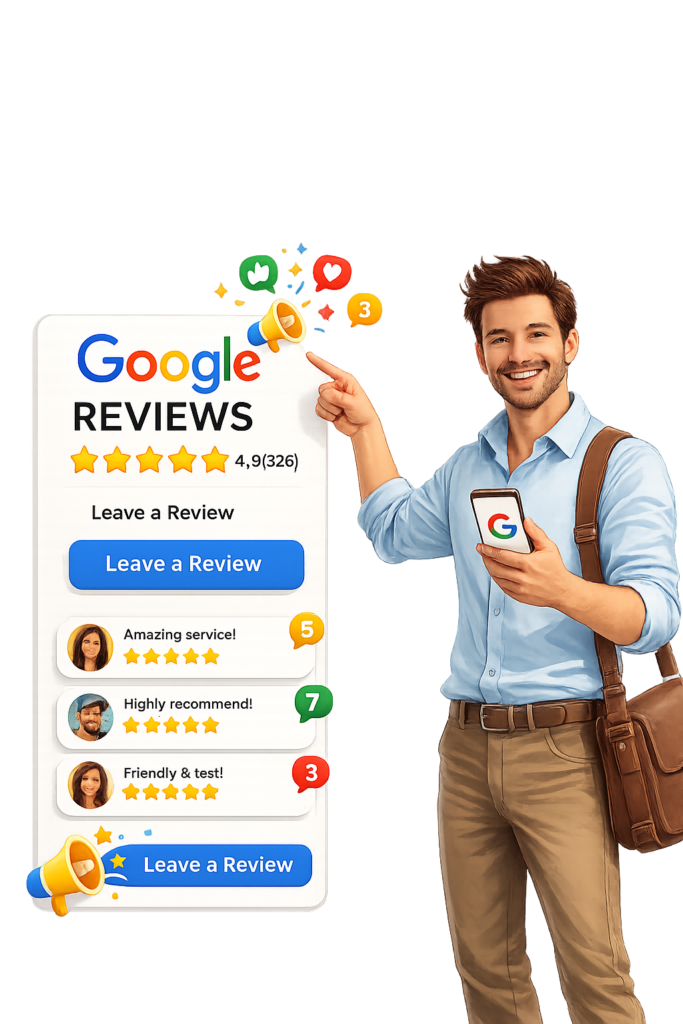 Google review generation campaign for service business