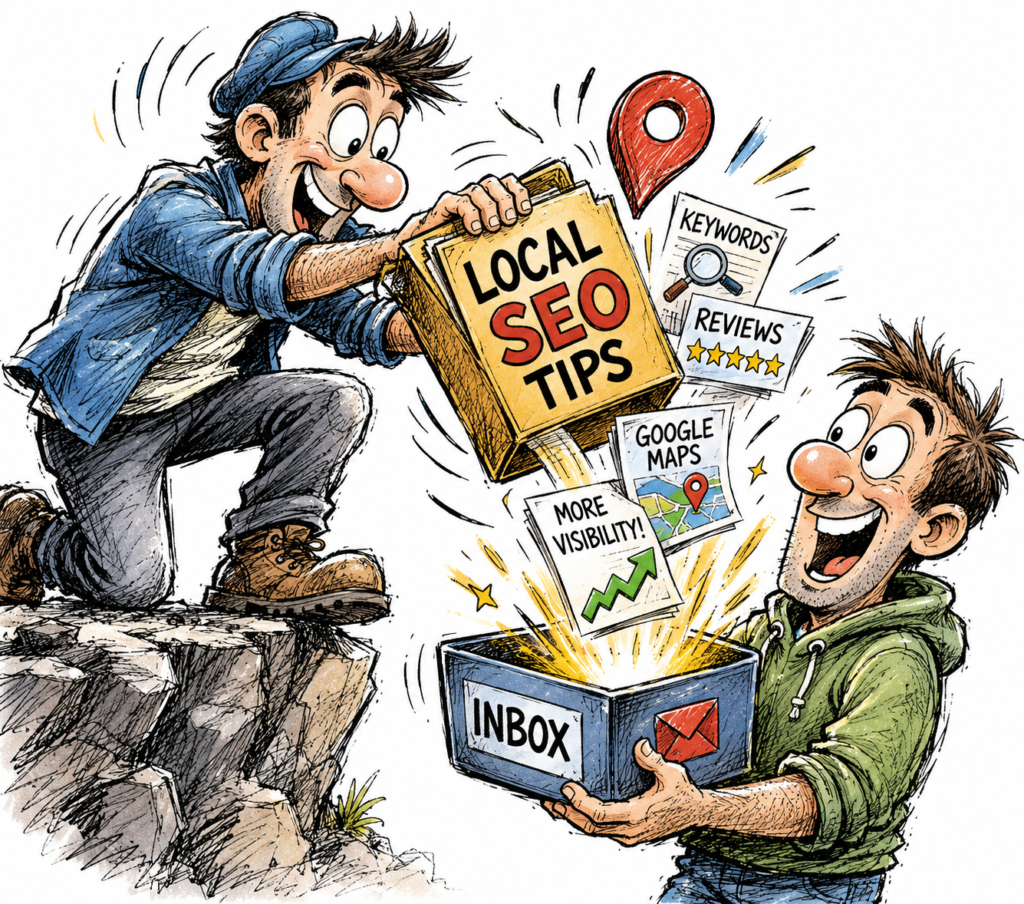 Local SEO campaign connected to Google reviews