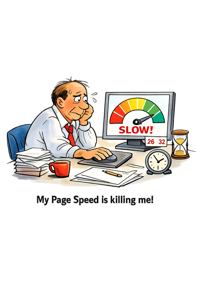 SEO performance concept with gears representing technical SEO, content strategy, backlinks, user experience, mobile optimization, and search visibility.
