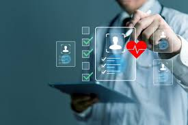 NYC healthcare administrator reviewing monthly reputation reports showing increased Google reviews, higher ratings, and stronger patient engagement.