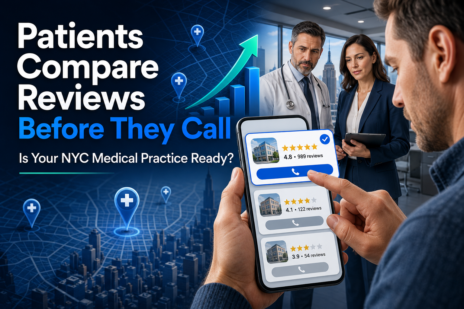 Patients Compare Reviews Before They Call: Is Your NYC Medical Practice Ready?