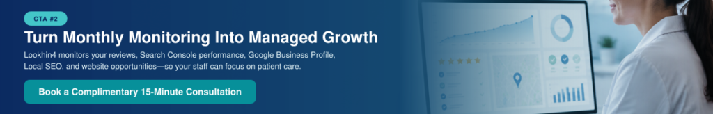 Medical practice website gaining traffic from relevant Queens healthcare searches measured through Google Search Console.
